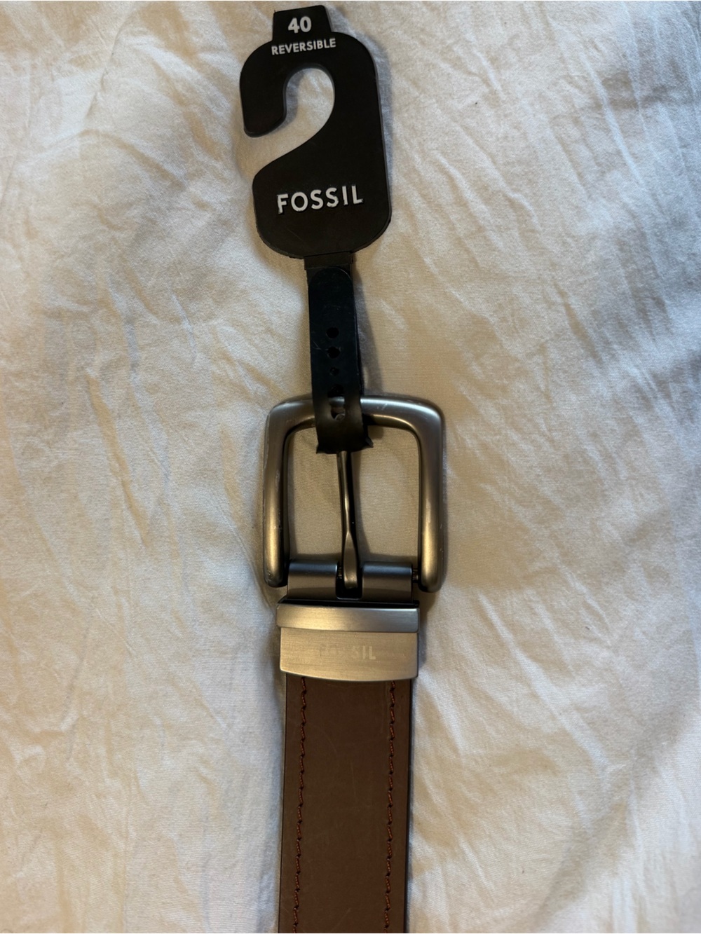 Fossil Men's Brown Leather Belt